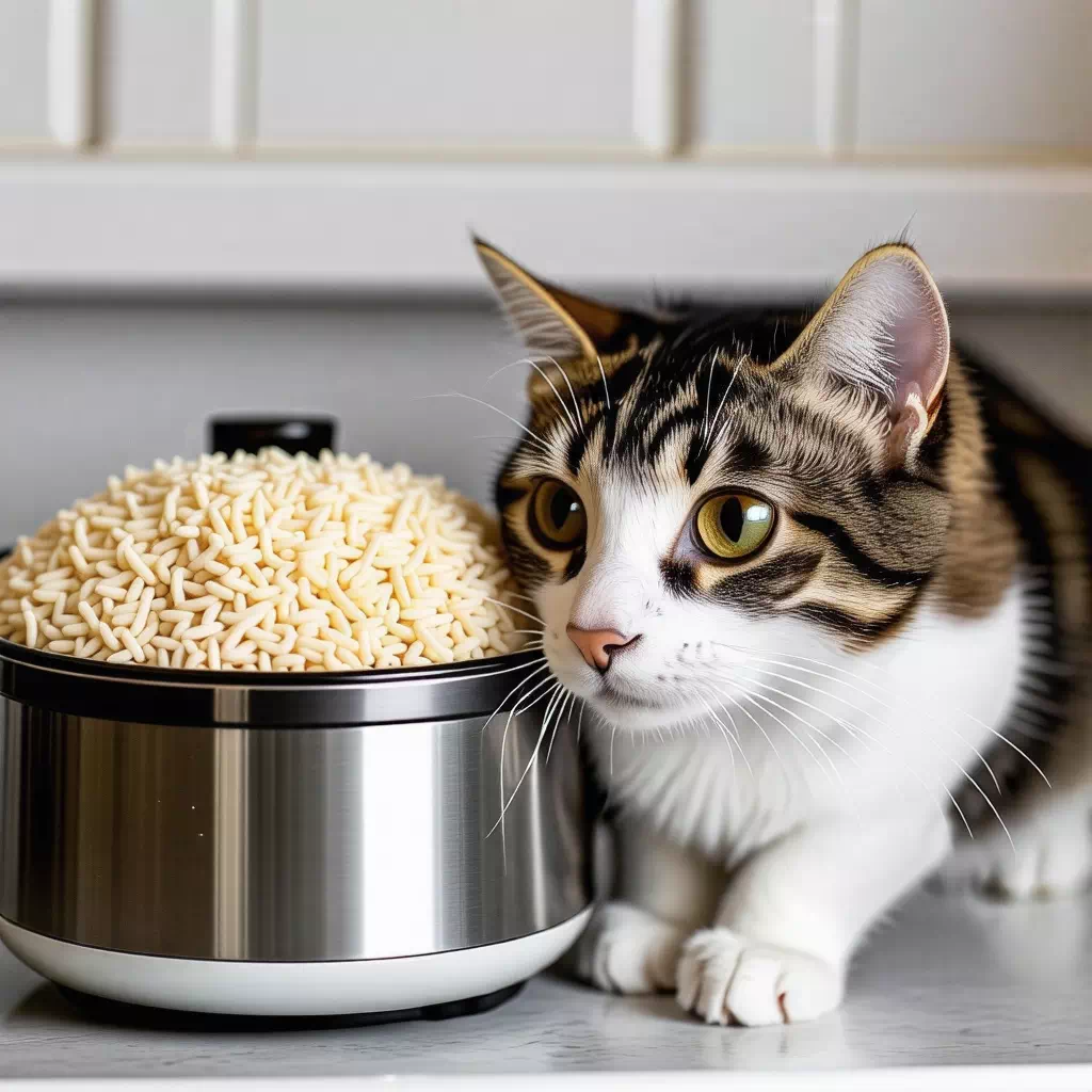 炊飯器と猫