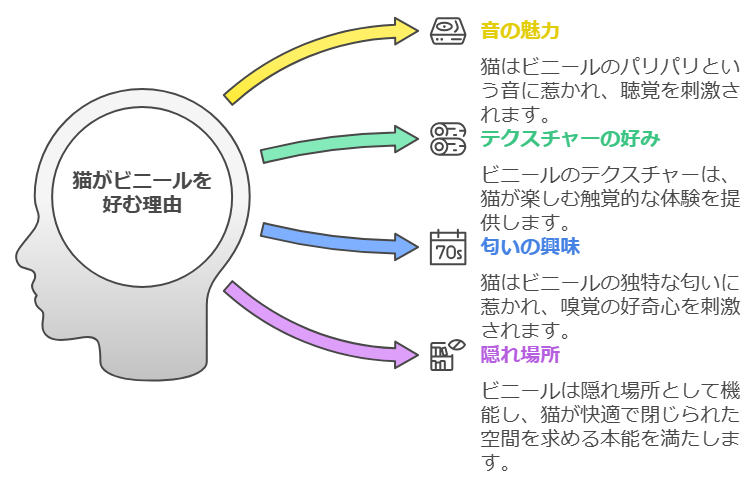 猫は何故ビニールが好き？