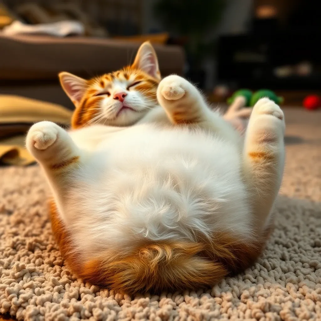 猫へそ天くねくね現象|猫がお腹を見せる本当の理由