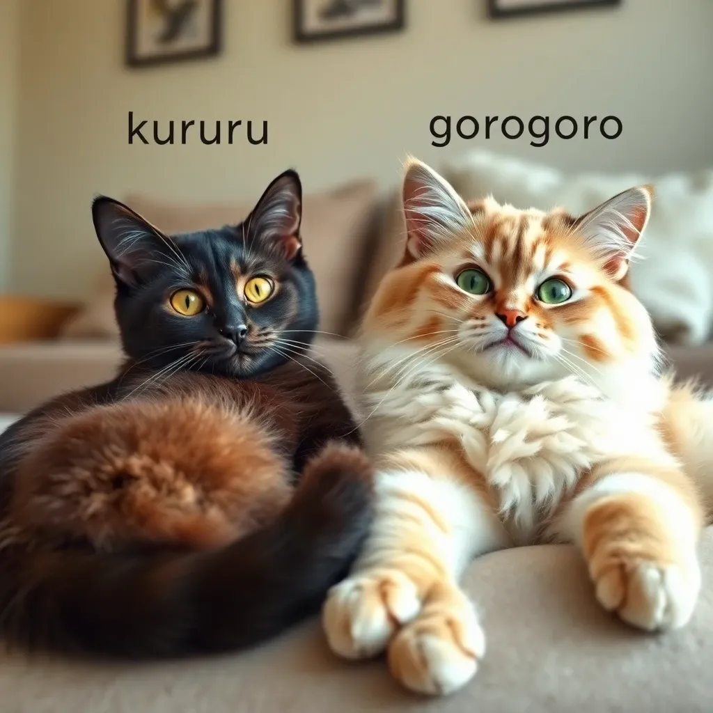 クルルとゴロゴロの鳴き声が表す猫の満足度の違い