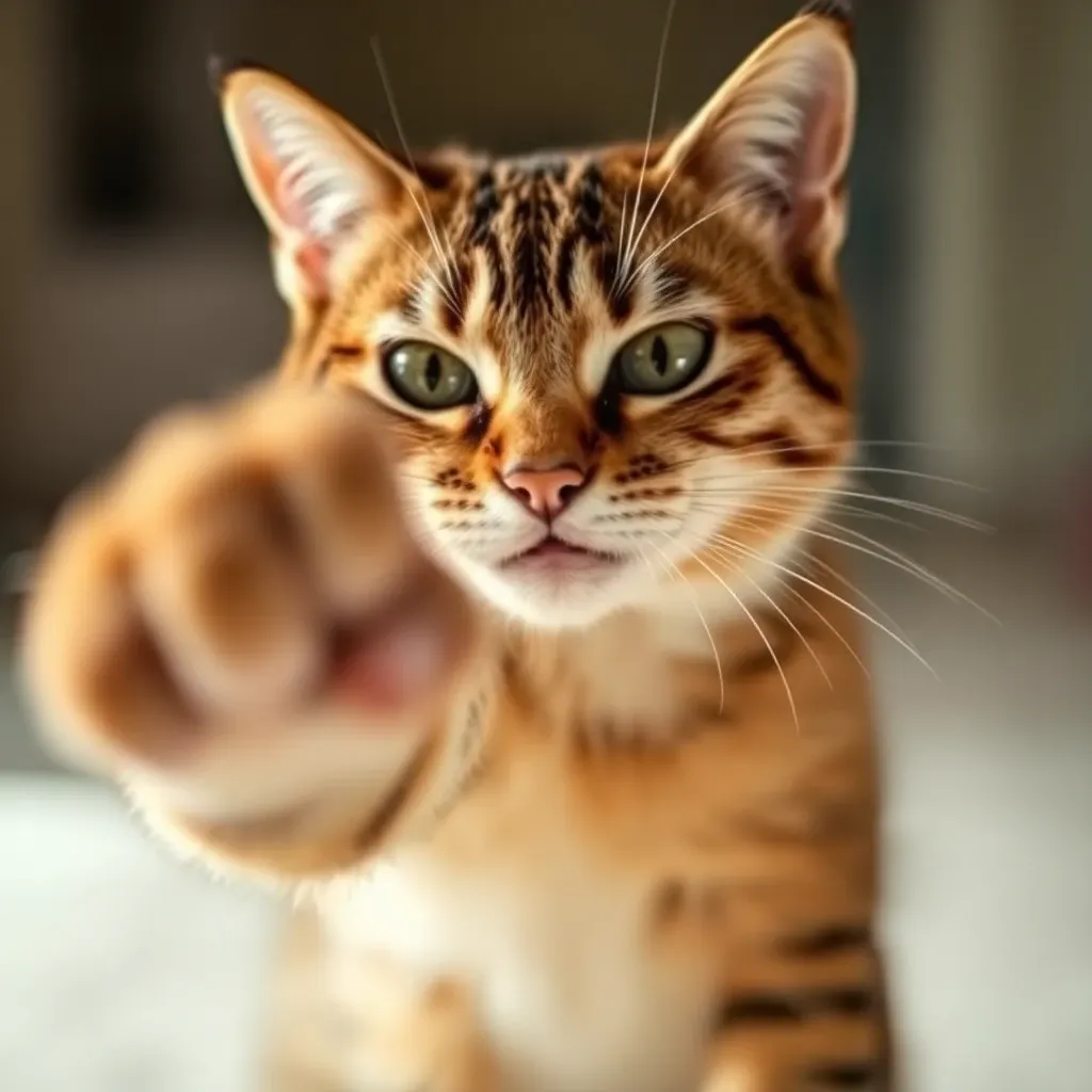痛い猫パンチの威力と痛みの度合いは?強さで判断する方法