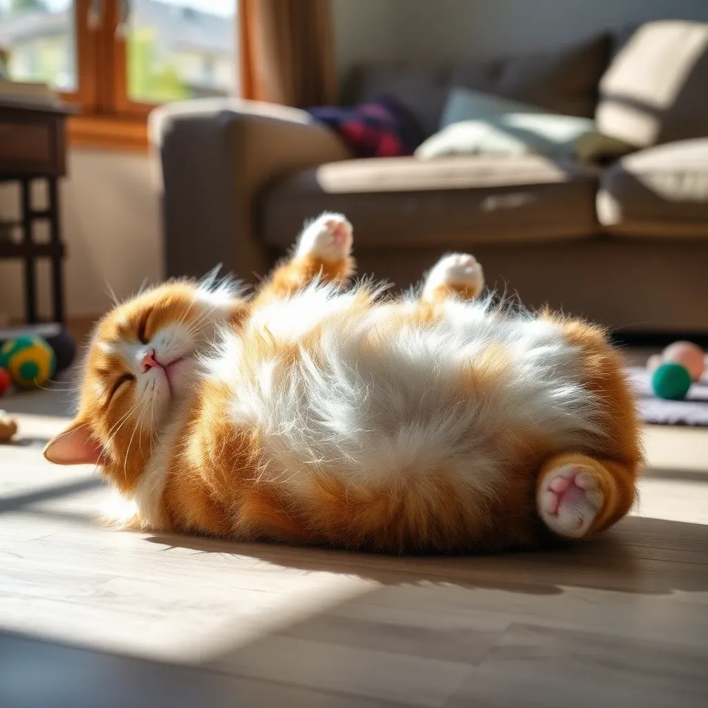 猫がお腹を見せる心理とは?