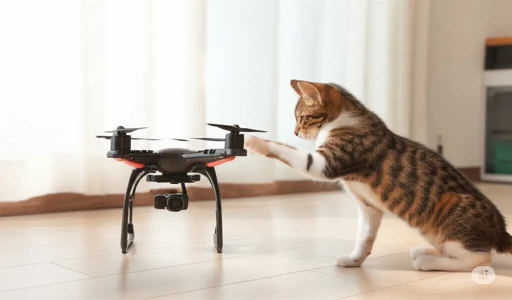 愛猫の猫パンチ炸裂！ドローンで遊ぶ前に知るべき全注意点！