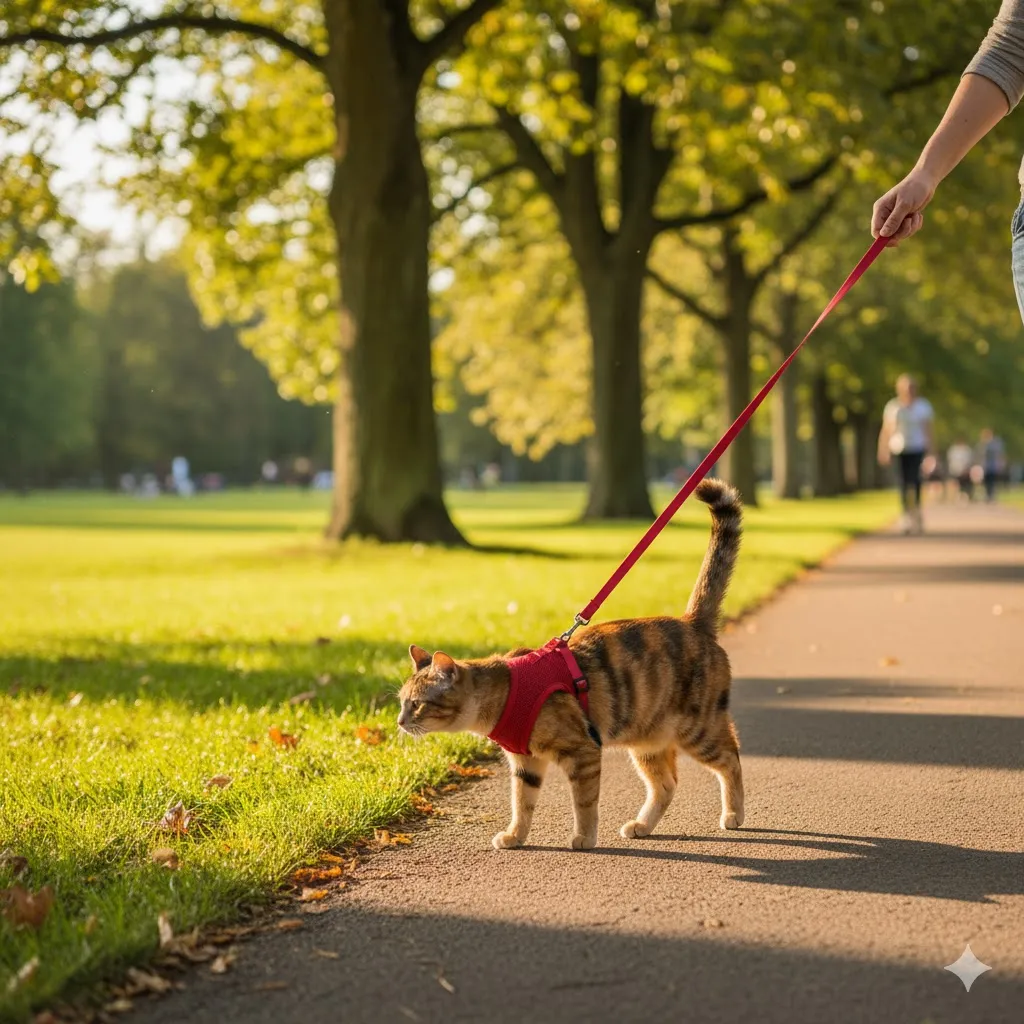 猫のリード散歩はかわいそう?おかしい?知恵袋の先にある真実を解説