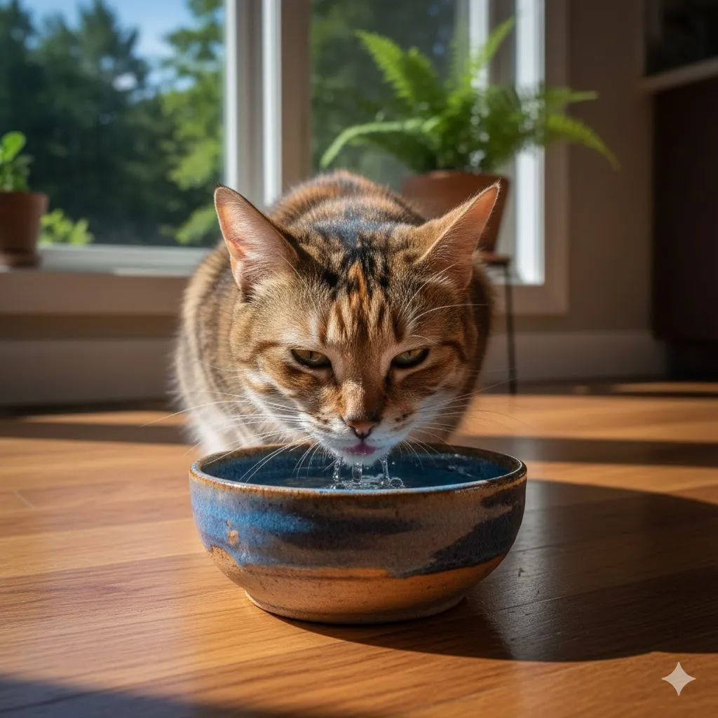 猫の給水器をやめた理由とデメリット!後悔しない水飲み器選び