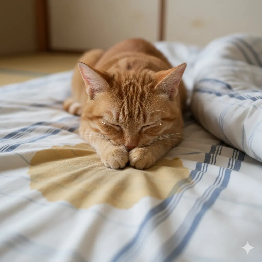 治らない猫の布団粗相が治った！わざと？知恵袋にない原因と洗い方