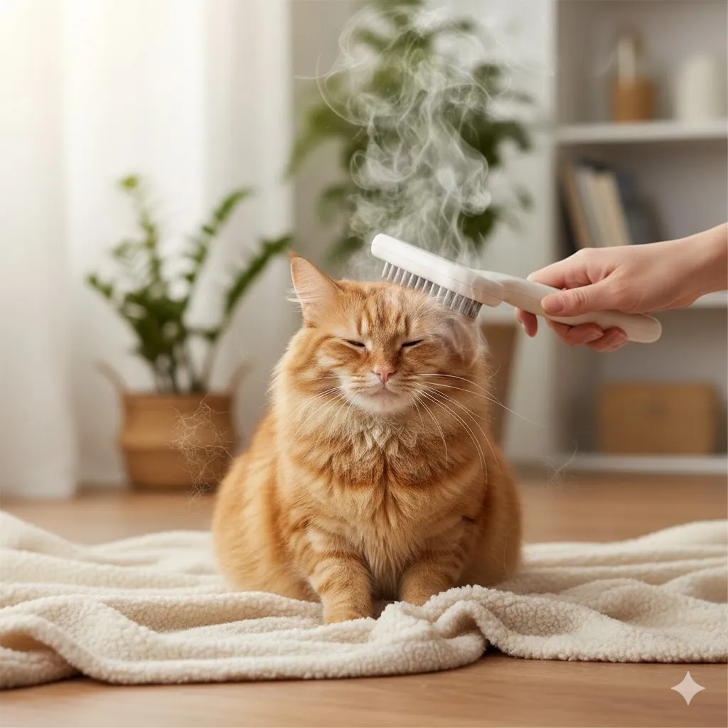 口コミ最悪？猫スチームブラシの効果を正直レビュー！使い方とコツ