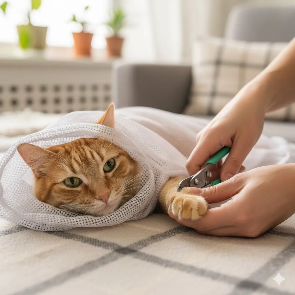 おとなしくならない猫へ。洗濯ネットのかぶせ方、間違ってない？