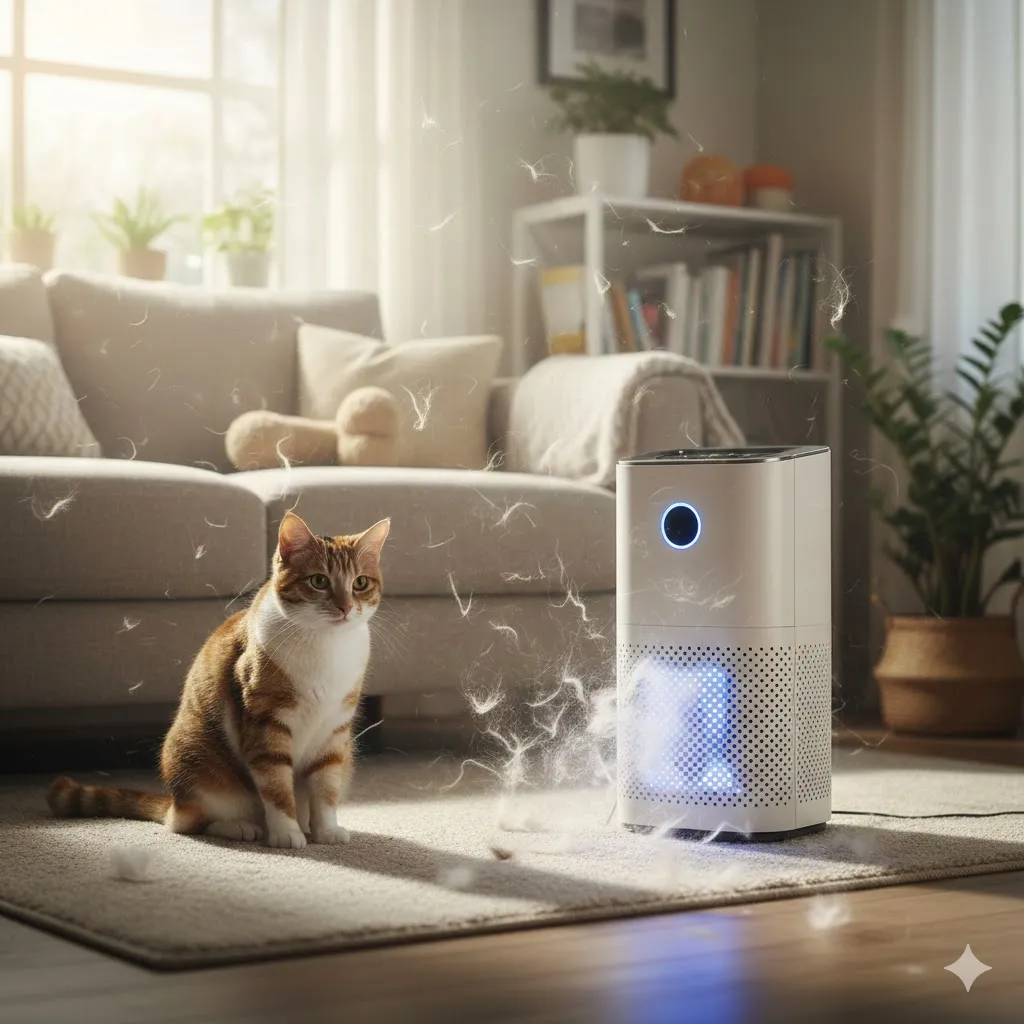 ペットの毛を吸い取る空気清浄機アイリスオーヤマ口コミ評判まとめ！