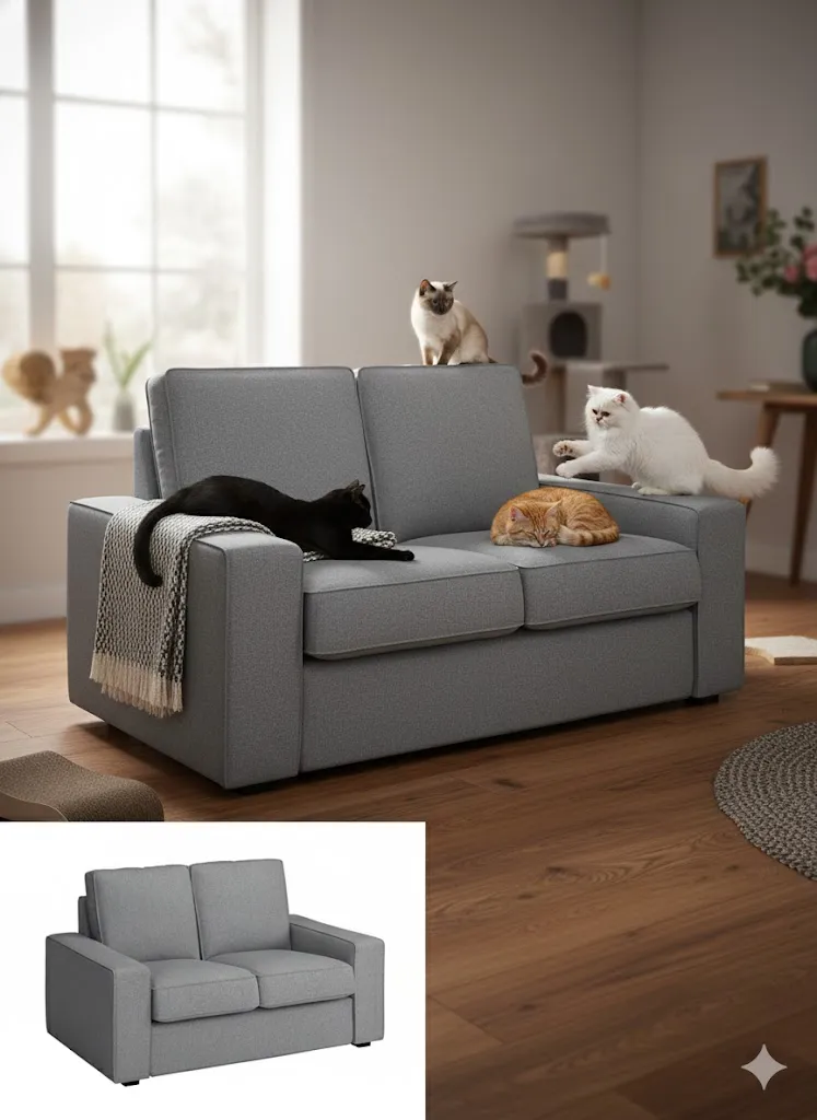 IKEAとニトリ徹底比較！猫がいても大丈夫なソファーおすすめ爪に強い