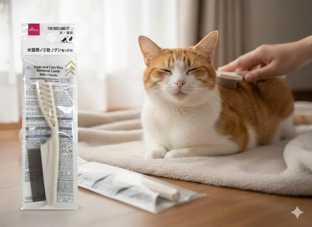 100均セリアのペット用ブラシ、猫よりフリース掃除に最強説