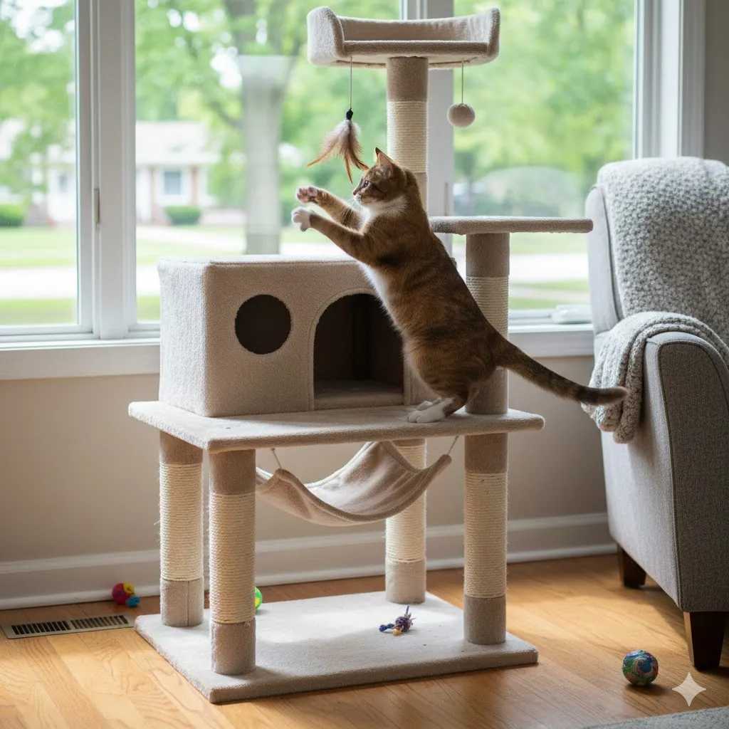 セリアのすのこでキャットタワー自作！100均でおしゃれに安く作る