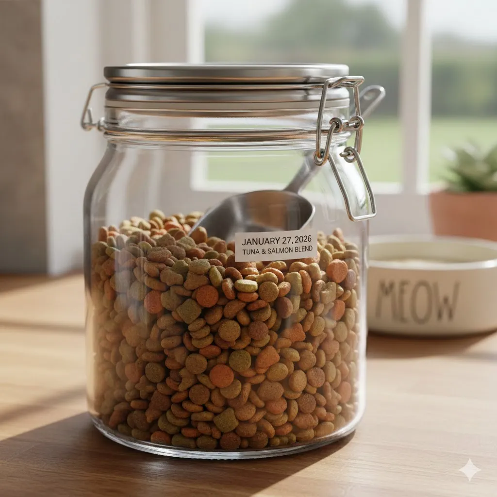 キャットフード保存容器は100均で代用！セリアやニトリの口コミも