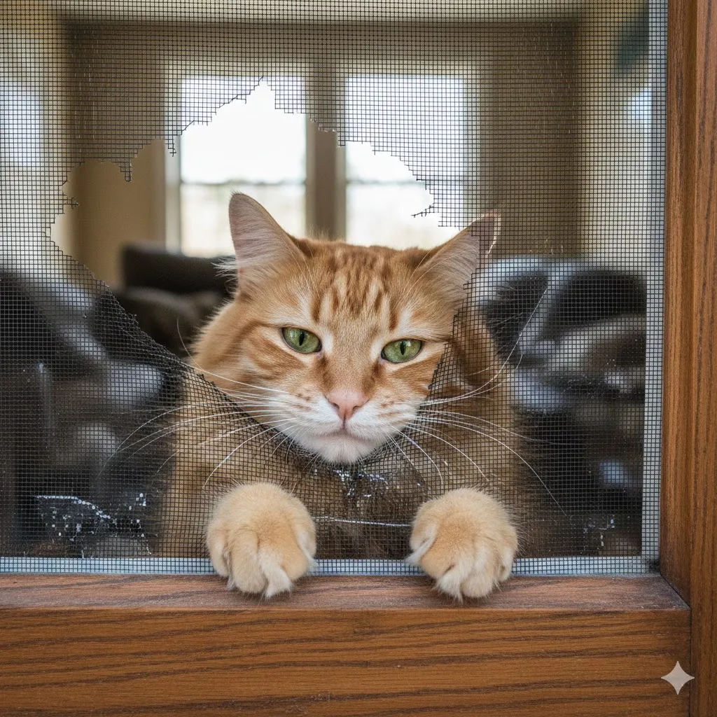 猫は網戸を破るな！ホームセンターの破れない猫用網戸おすすめ張替え