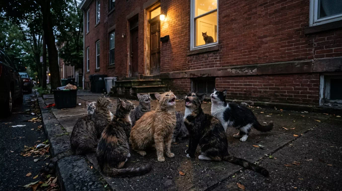 うるさい野良猫