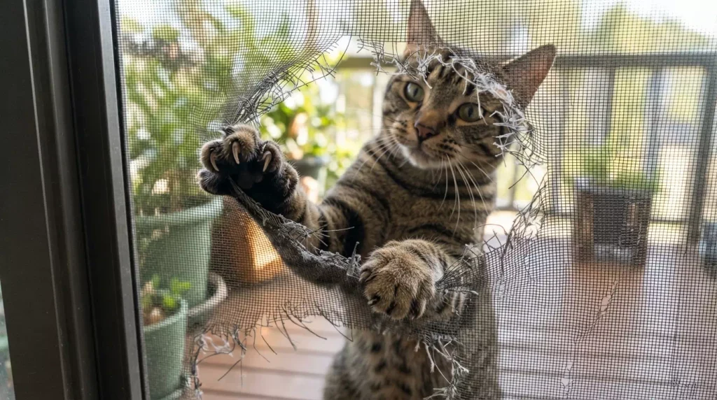 100均グッズで解決!猫の網戸対策とホームセンターとの違い